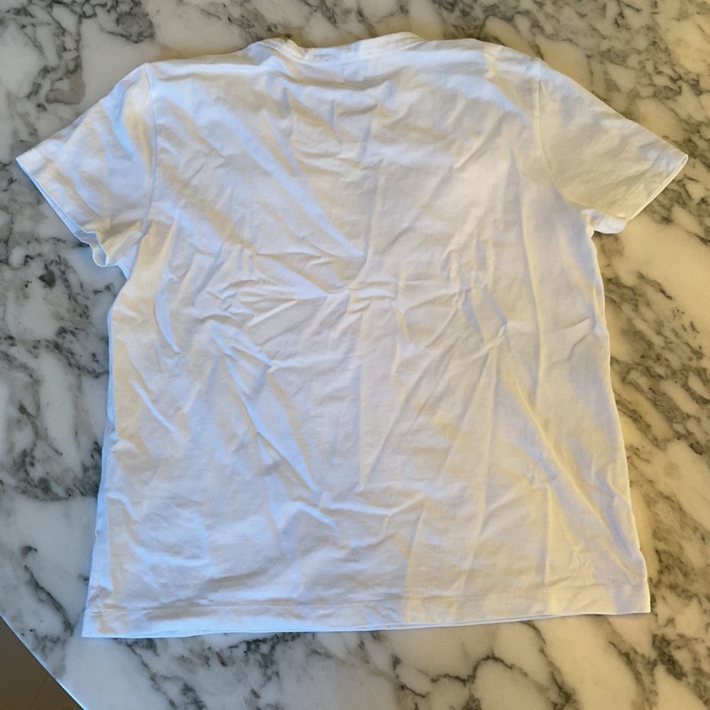 NWT Madewell Cotton Perfect Crewneck White TShirt pallet dust washed by hand - Picture 10 of 16